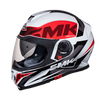 SMK Twister Logo White Red Gloss (GL132) - Moto Central