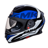 SMK Twister Logo Matt Black Blue (MA251) - Moto Central