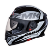 SMK Twister Logo Matt Black Grey (MA261) - Moto Central
