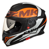 SMK Twister Logo Matt Black Orange (MA271) - Moto Central