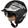 SMK Derby Rescue Matt Black Grey (MA260), Open Face Helmets, SMK, Moto Central