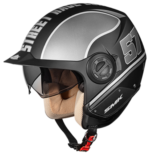 SMK Derby Grid Matt Black Grey (MA266)