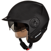 SMK Derby Matt Black (MA200), Open Face Helmets, SMK, Moto Central