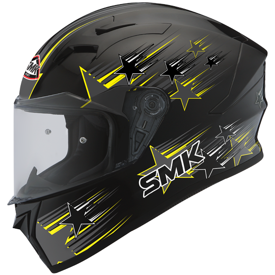 SMK Stellar Rain Star Matt Black Fluorescent Yellow (MA264)