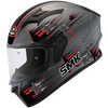 SMK Stellar Rain Star Matt Anthracite (MADA623), Full Face Helmets, SMK, Moto Central