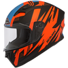 SMK Stellar Trek Matt Black Fluorescent Orange (MA275), Full Face Helmets, SMK, Moto Central