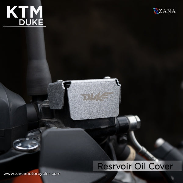 ZANA KTM DUKE FRONT FLUID RESERVOIR COVER SILVER PAINTED (ZI-8198)