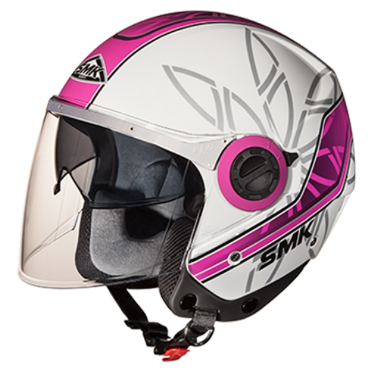 SMK Swing Essence White Pink Gloss (GL192) - Moto Central