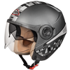 SMK Sirius Art Anthracite Matt (MADA612), Open Face Helmets, SMK, Moto Central