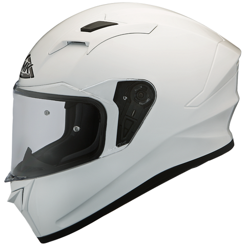SMK Stellar Gloss White (GL100), Full Face Helmets, SMK, Moto Central