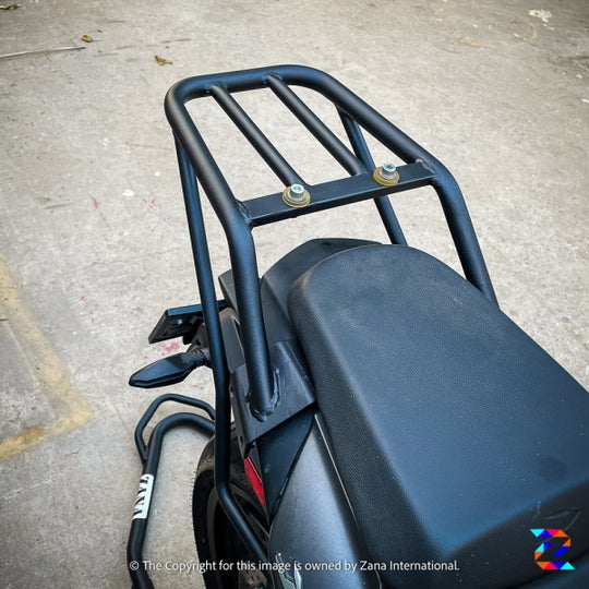 ZANA TOPRACK WITHOUT PLATE COMPATIBLE WITH PILLION BACKREST TEXTURE MATT BLACK DOMINAR (2019-2022) (ZI-8164)