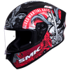 SMK Stellar Samurai Gloss Black Grey Red (GL263) Helmet