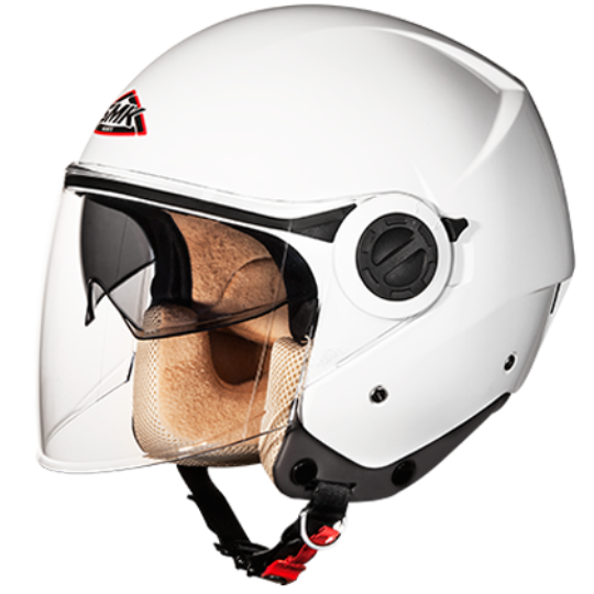 SMK Cooper Gloss White (GL100), Open Face Helmets, SMK, Moto Central