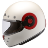 SMK Retro White Red Gloss (GL130) Helmet