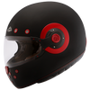 SMK Retro Black Red Matt (MA230) Helmet