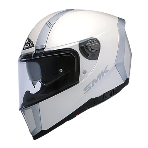 SMK Force Gloss White (GL100), Full Face Helmets, SMK, Moto Central