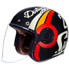 SMK Retro Jet Speed TT Black White Red Matt (MA213) Helmet