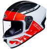 SMK Stellar Squad White Black Red Matt (MA132) Helmet, Full Face Helmets, SMK, Moto Central