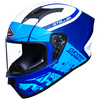 SMK Stellar Squad White Blue Matt (MA551) Helmet, Full Face Helmets, SMK, Moto Central