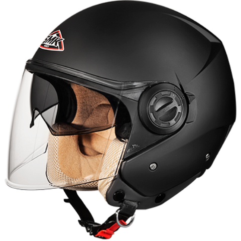 SMK Cooper Matt Black (MA200) - Moto Central
