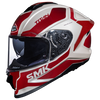 SMK Titan Arok Gloss White Red (GL131) Helmet