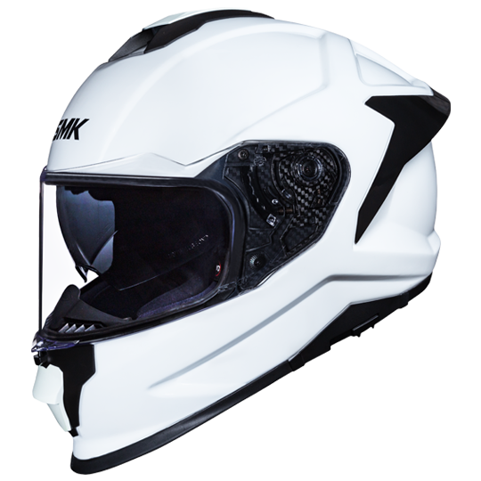 SMK Titan Carbon Fiber Gloss White (GL100) Helmet