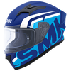 SMK Stellar Stage Matt Blue White (MA551) Helmet