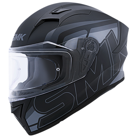 SMK Stellar Stage Matt Black Grey (MA262) Helmet