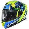 SMK Twister Dragon Gloss Yellow Blue Green (GL458) Helmet