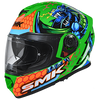 SMK Twister Dragon Gloss Green Orange Blue (GL875) Helmet