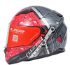 LS2 FF320 BUBBLE Matt Black Red Helmet