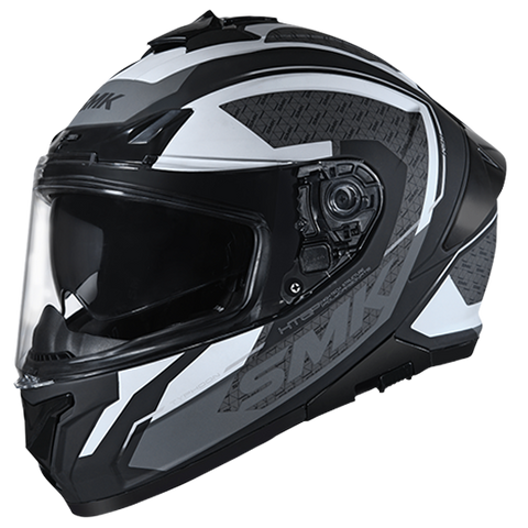SMK Typhoon RD1 Black White Grey Gloss (GL216) Helmet
