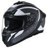 SMK Typhoon RD1 Black White Grey Gloss (GL216) Helmet