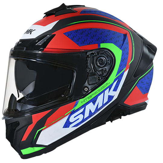 SMK Typhoon RD1 Black Red Blue Matt (MA235) Helmet