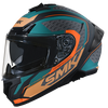 SMK Typhoon RD1 Black Green Orange Gloss (GL287) Helmet