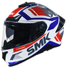 SMK Typhoon Thorn White Red Grey Gloss (GL136) Helmet