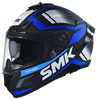 SMK Typhoon Thorn Black Blue White Gloss (GL251) Helmet