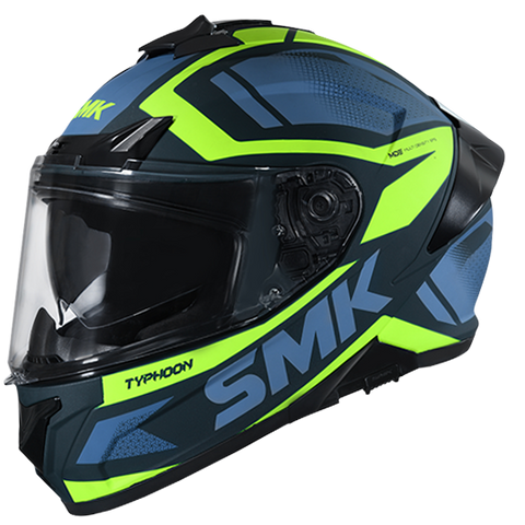 SMK Typhoon Thorn Green Yellow Green Matt (MA848) Helmet