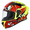 SMK Stellar Monster Yellow Red Black Matt (MA431) Helmet