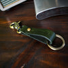 Trip Machine Key Fob Army Green with Antique Gold