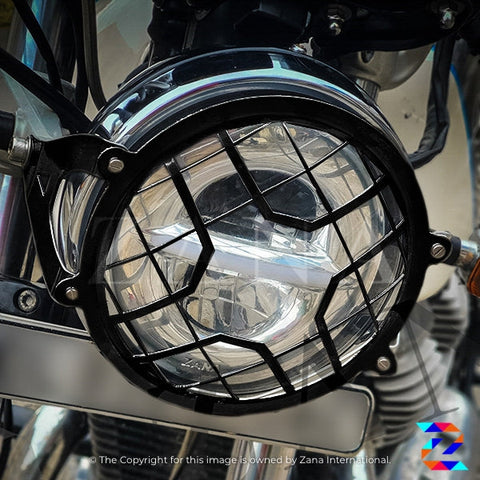 ZANA HEAD LIGHT GRILL TYPE 4A BLACK HIMALAYAN BS6 2016-2020 / HIMALAYAN (2021-22) (ZI-8139)