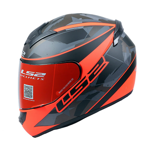 LS2 FF352 RECRUIT Gloss Black Orange Helmet