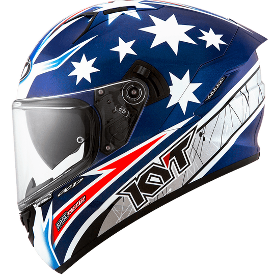 KYT NFR Brock Parkes Blue Gloss Helmet
