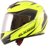 AXOR Rage Ecco Neon Yellow Black Helmet, Full Face Helmets, AXOR, Moto Central