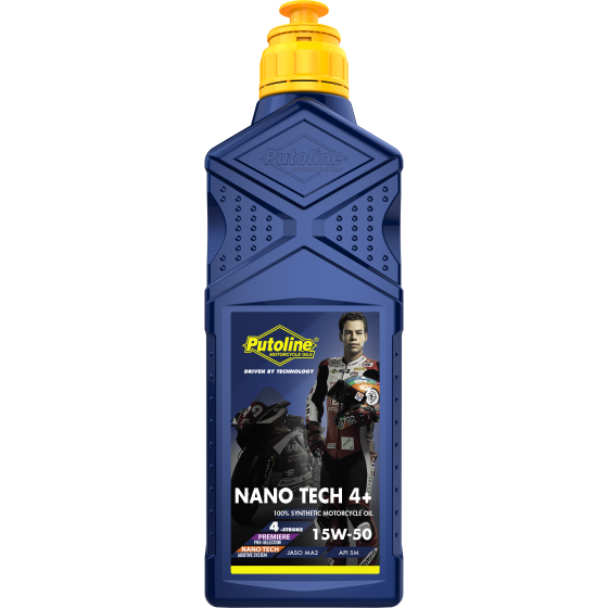 Putoline Nano Tech 4+ 15W50 100% Synthetic Motorcycle Oil, Bike Care, Putoline, Moto Central