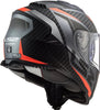 LS2 FF800 Storm Racer Titanium Fluro Orange Gloss Helmet