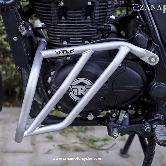 ZANA ENGINE FRAME HIMALAYAN BS-3/4/6 (2016-2020) SILVER COMPATIBLE WITH SCRAM 411 (2021-22) / SCRAM 411 BS-3/4/6 (2022) (ZI-8147)