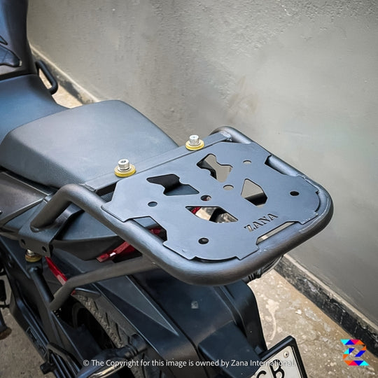 ZANA W TOP RACK WITH NEW PLATE COMPATIBLE WITH PILLION BACKREST TEXTURE MATT BLACK DOMINAR (2019-2022) (ZI-8163)