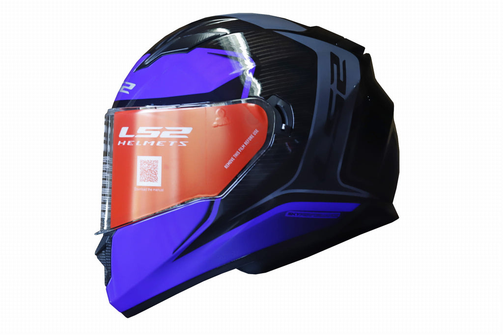 LS2 FF320 FLAUX Matt Black Blue Helmet