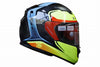 LS2 FF320 FLAUX Gloss Black Neon Yellow Helmet